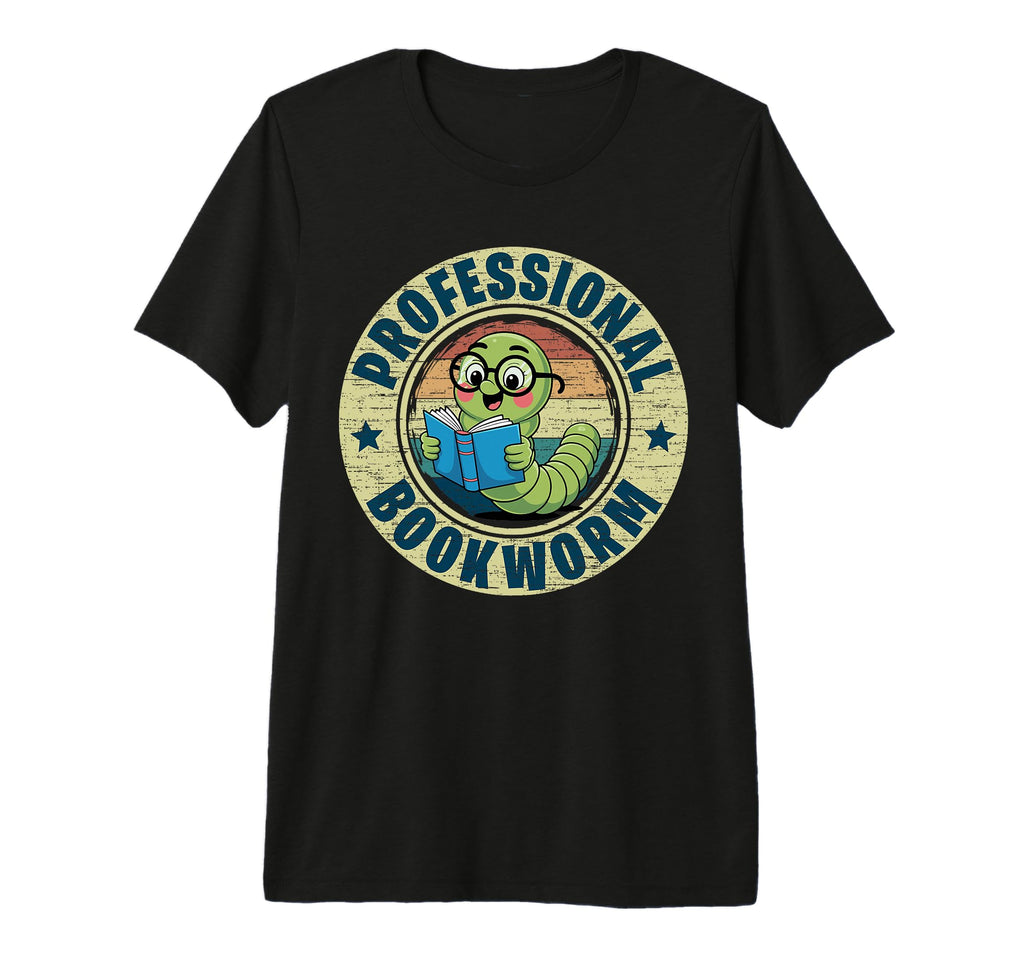 Professional Bookworm Bookish Book Nerd T-Shirt - Unique Graphic Men Women - T-Shirt, Sweatshirt, Hoodie