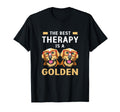 Therapy Dog Best Therapy Is Golden Dog T-Shirt - Graphic Print for Adults - T-Shirt, Sweatshirt, Hoodie