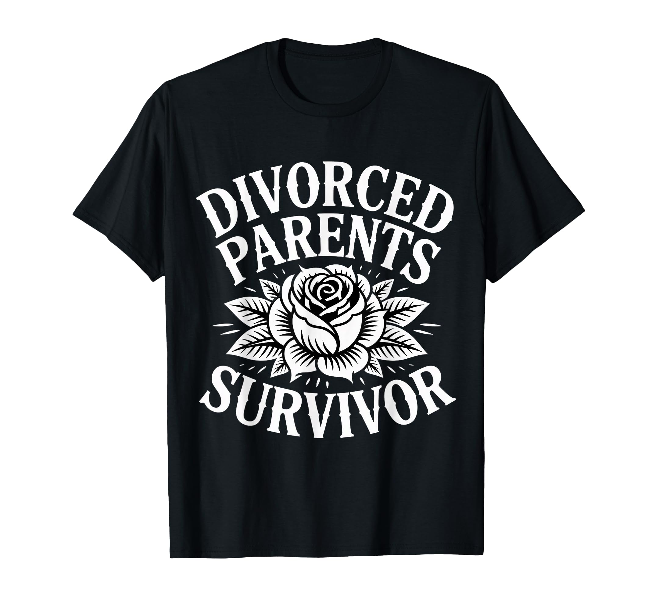 Divorced Parents Survivor Child T-Shirt - Casual Everyday Wear for Adults - T-Shirt, Sweatshirt, Hoodie