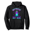 Anywhere But Here Witchy Moon Escape Hoodie - Fun Novelty Design Unisex - T-Shirt, Sweatshirt, Hoodie