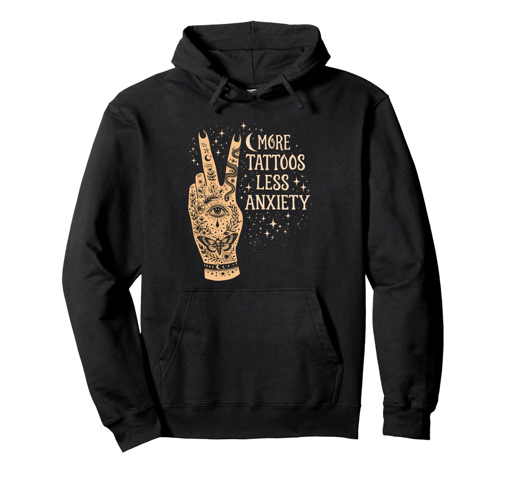 Mental Health Inked Mama Tattoo More Hoodie - Trendy Graphic for Adults - T-Shirt, Sweatshirt, Hoodie