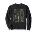 Therapy Dog Dad Camo Usa Flag Sweatshirt - Fun Novelty Design Men Women - T-Shirt, Sweatshirt, Hoodie