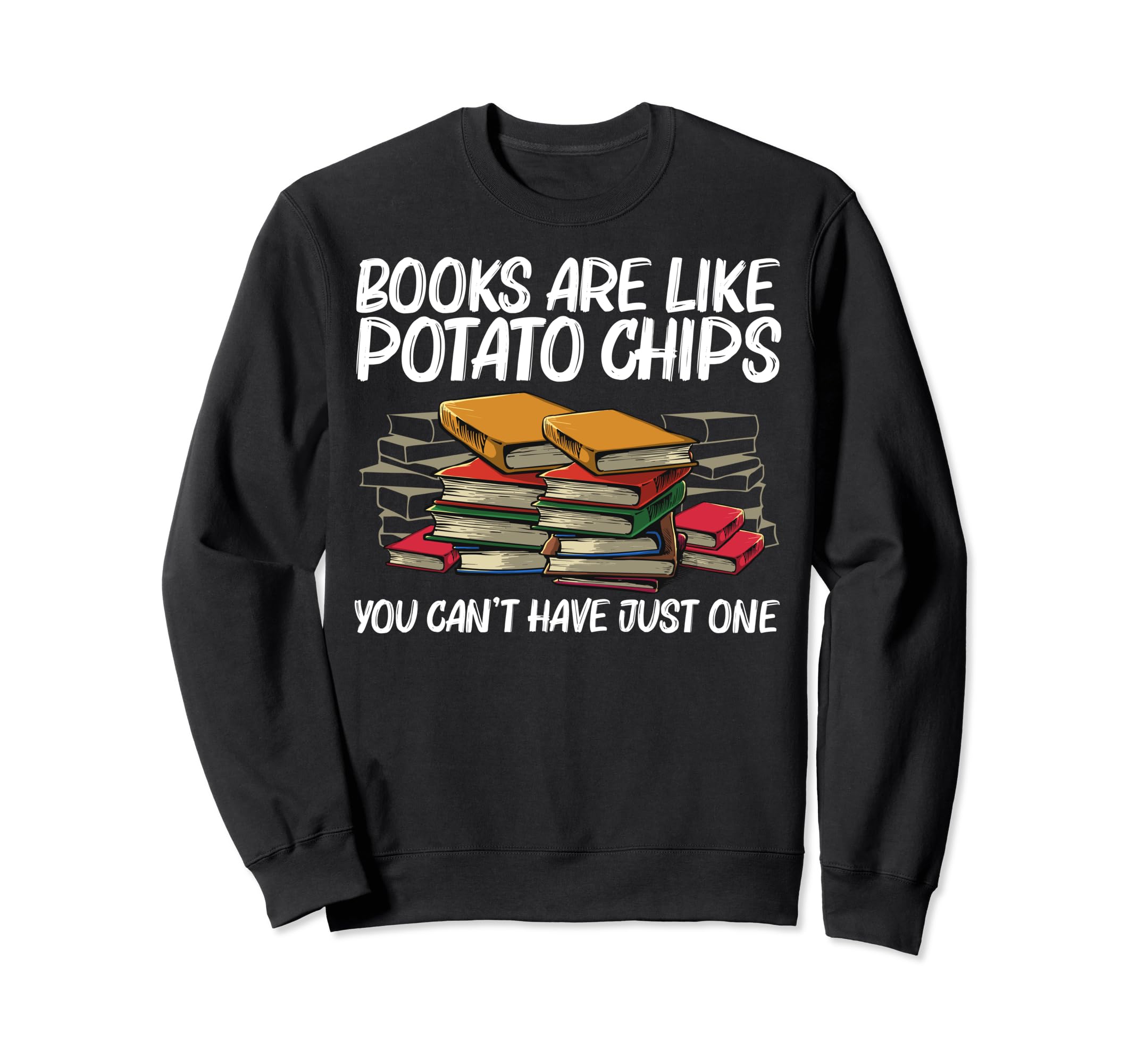 Funny Bookworm Art Book Reading Sweatshirt - Streetwear Style for Adults - T-Shirt, Sweatshirt, Hoodie