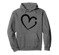 Mental Health Matters Semicolon Heart Hoodie - Aesthetic Graphic Unisex - T-Shirt, Sweatshirt, Hoodie