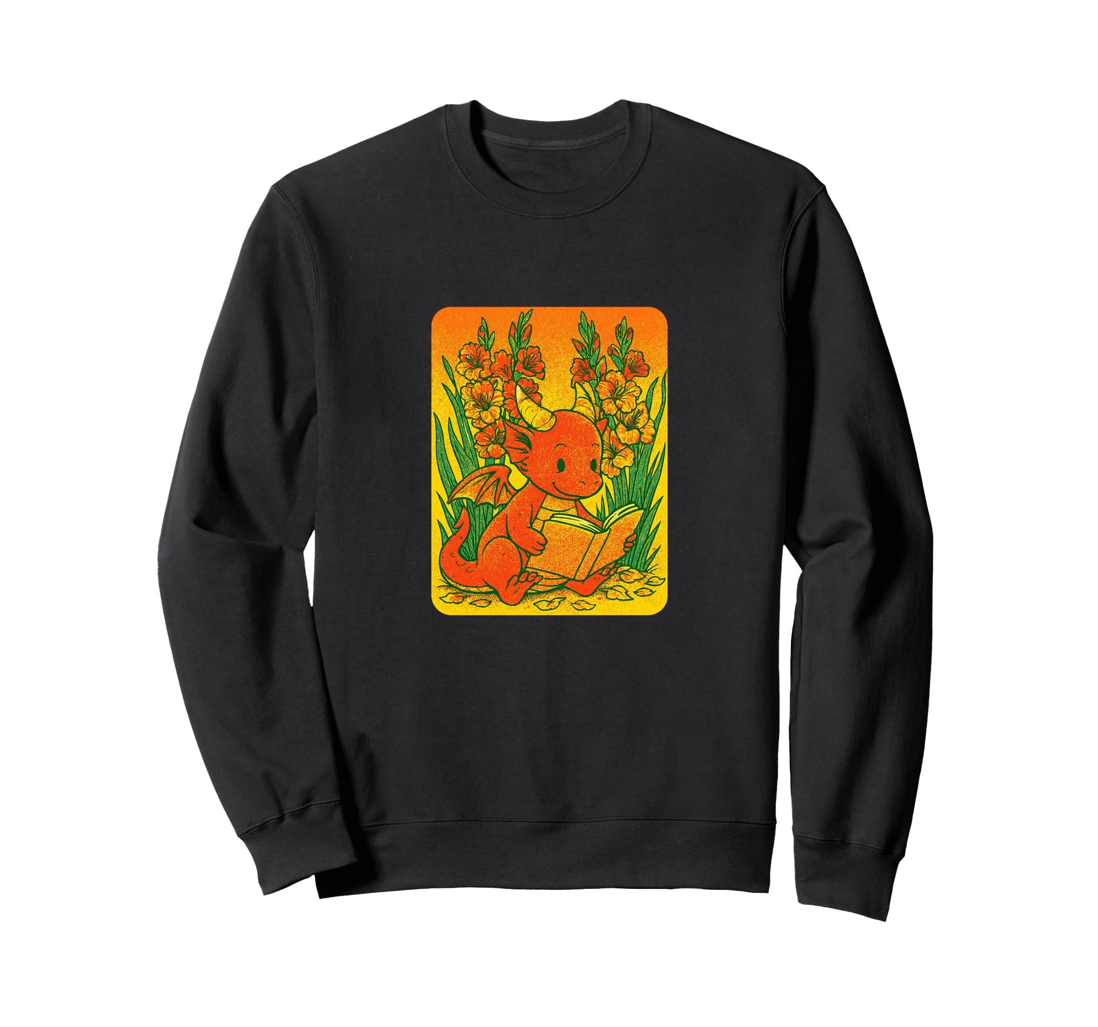 Reading Dragon Fantasy Bookish Sweatshirt - Trendy Graphic Men Women - T-Shirt, Sweatshirt, Hoodie