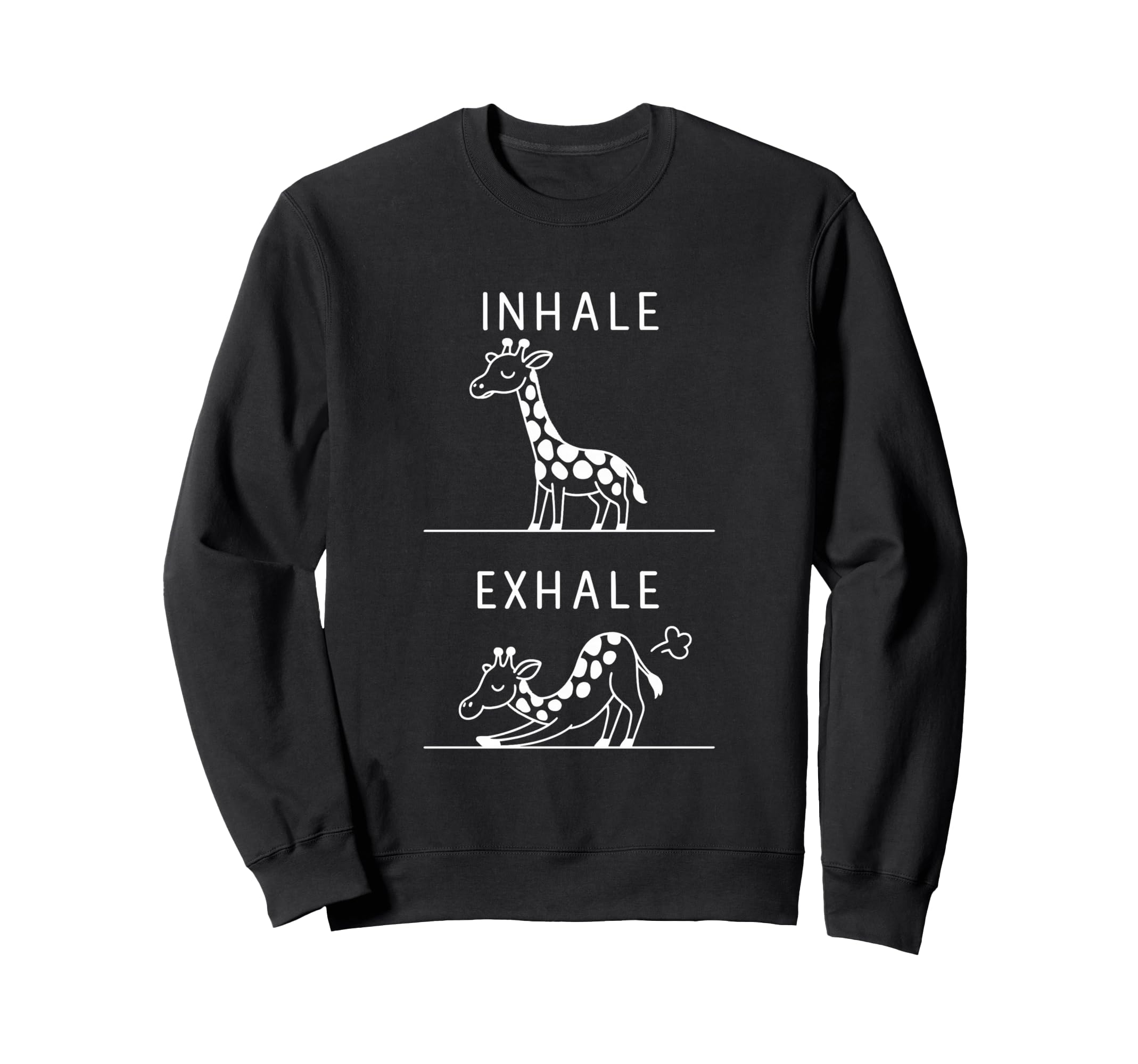 Funny Yoga Inhale Exhale Pooping Sweatshirt - Trendy Graphic Men Women - T-Shirt, Sweatshirt, Hoodie