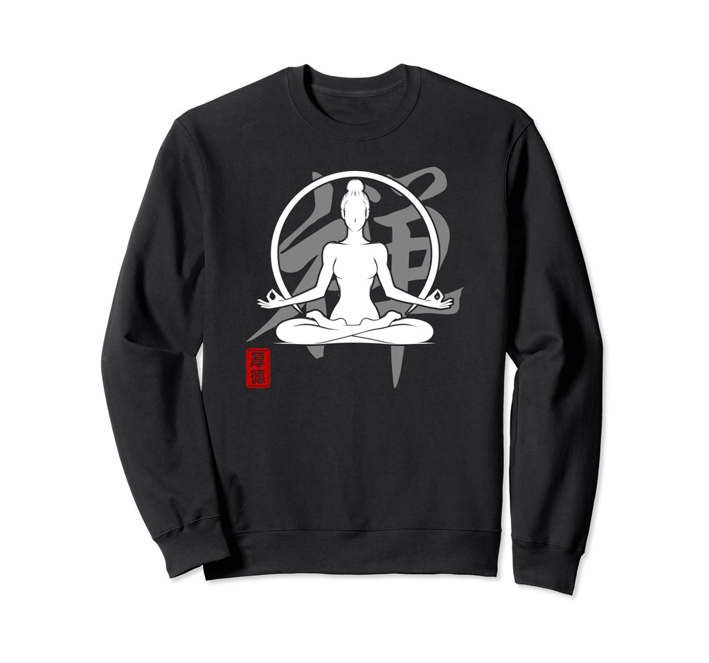 Yoga Zen Japan Kanji Art Meditation Sweatshirt - Minimalist Print Unisex - T-Shirt, Sweatshirt, Hoodie