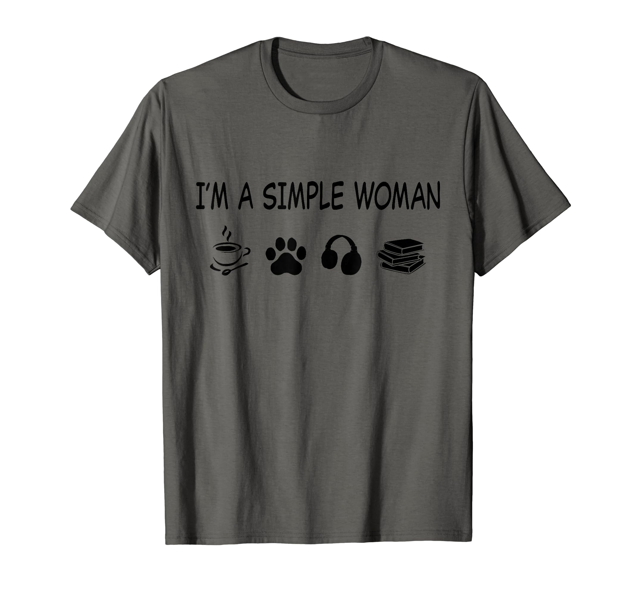 Im Simple Coffee Dog Paws Music T-Shirt - Casual Everyday Wear for Adults - T-Shirt, Sweatshirt, Hoodie