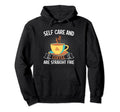 Coffee Lover Mindful Self Care Sips Hoodie - Aesthetic Graphic Unisex - T-Shirt, Sweatshirt, Hoodie