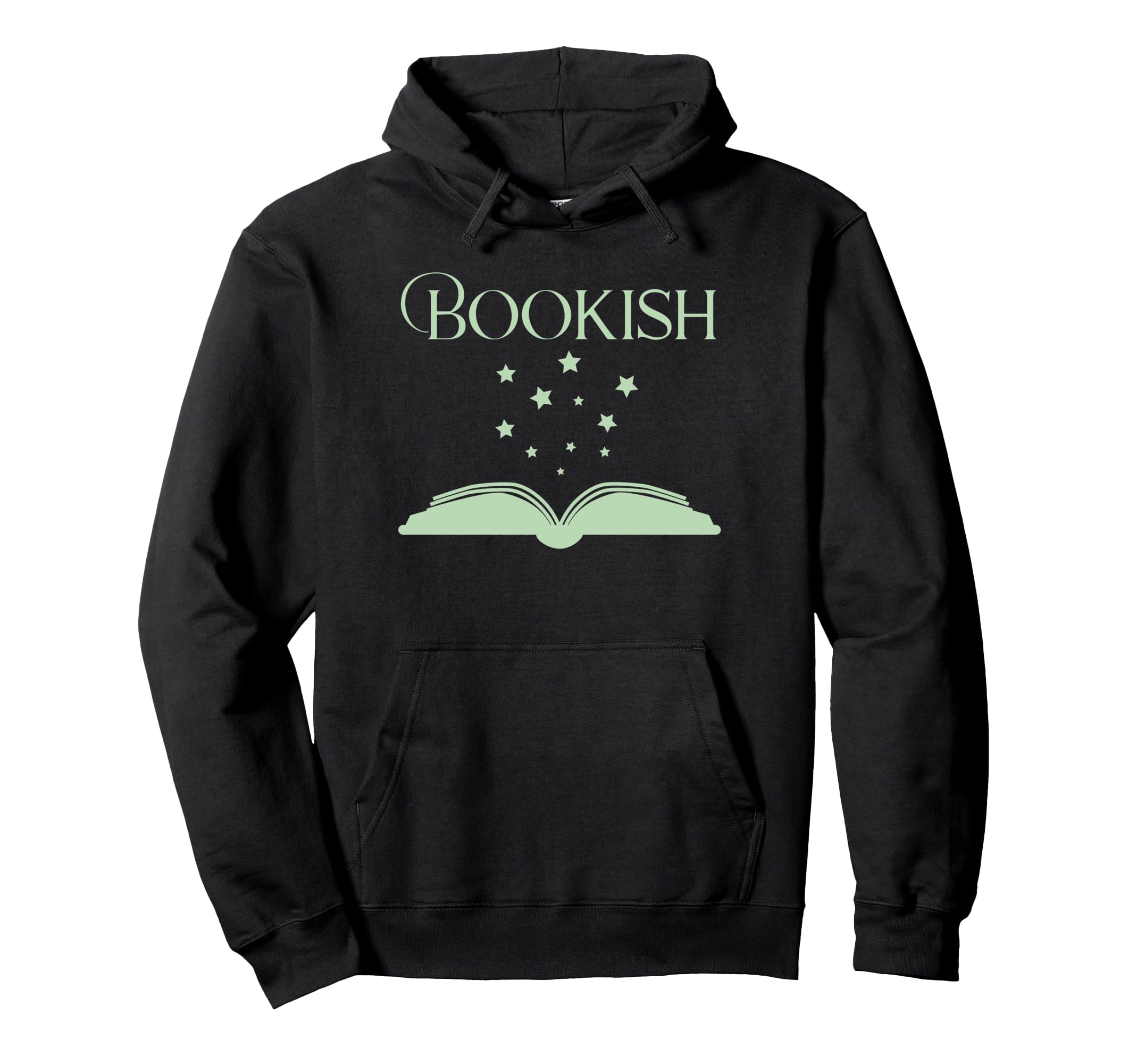 Bookish Book Lover Pastel Green Hoodie - Fun Novelty Design for Adults - T-Shirt, Sweatshirt, Hoodie