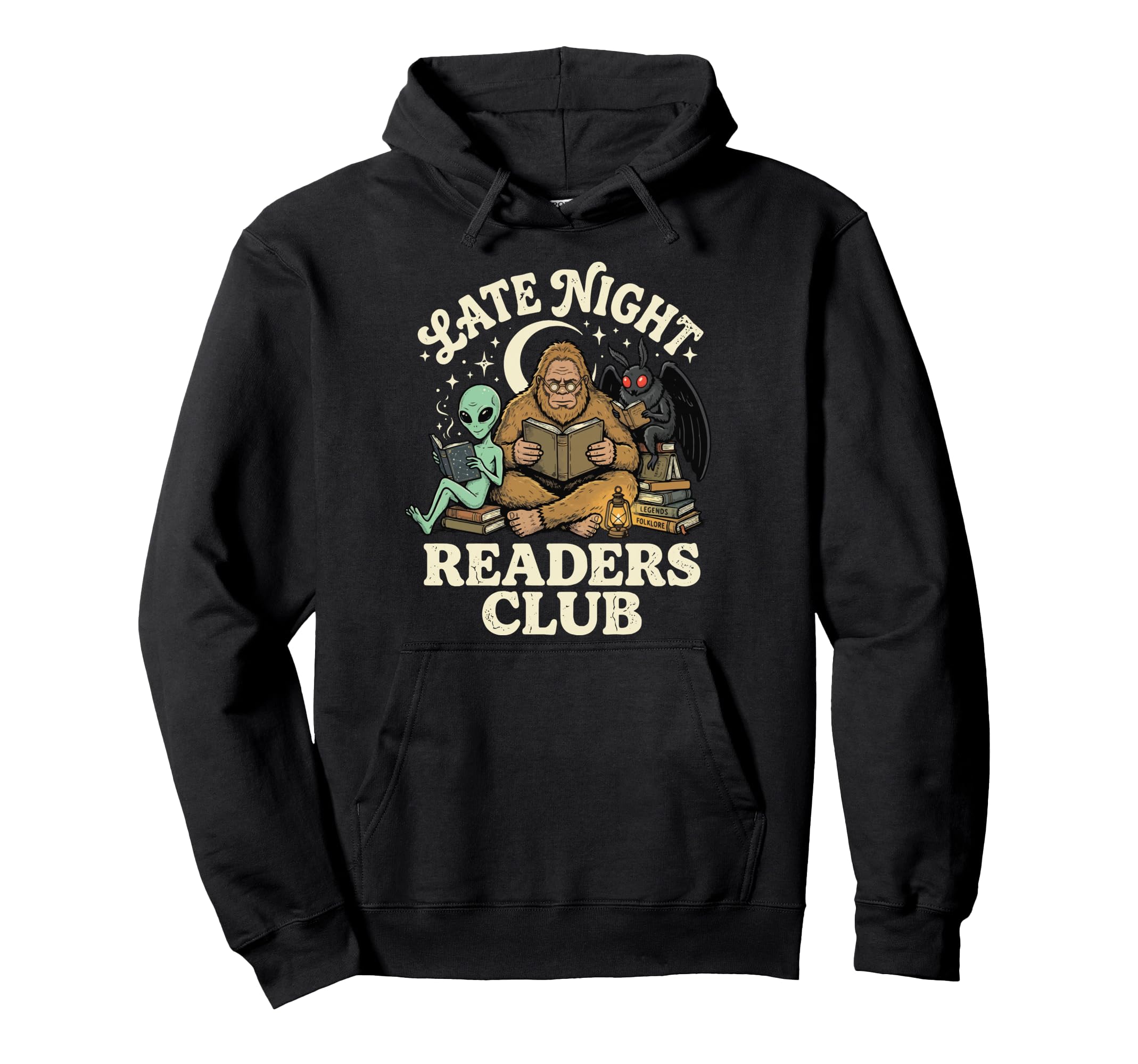 Night Reader Reading Bookworm Sweatshirt - Casual Everyday Wear Men Women - T-Shirt, Sweatshirt, Hoodie