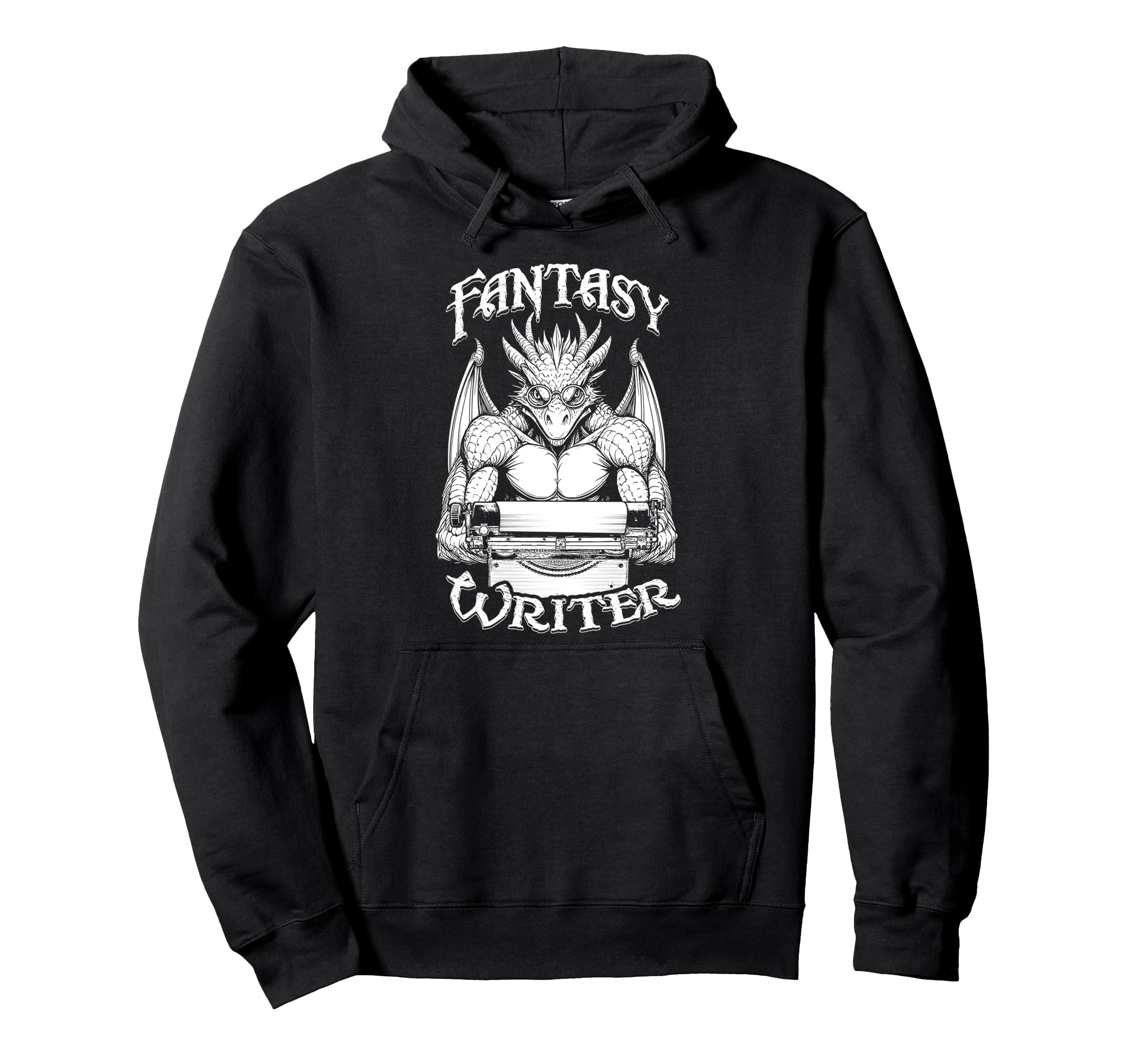 Fantasy Writer Funny Book Dragon Author Hoodie - Novelty Apparel Men Women - T-Shirt, Sweatshirt, Hoodie