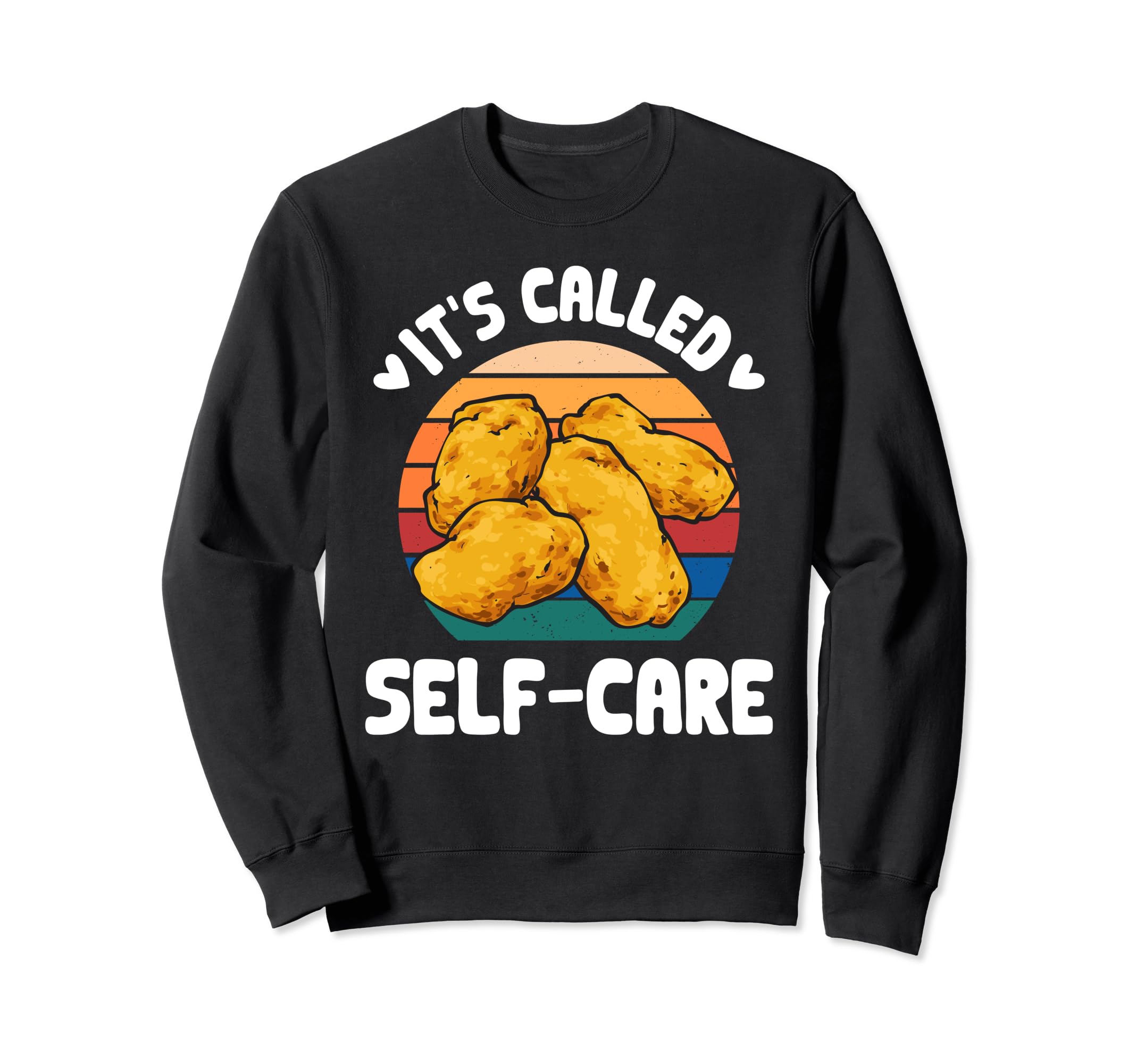 Chicken Nugget Lover Self Care Sweatshirt - Minimalist Print Unisex - T-Shirt, Sweatshirt, Hoodie