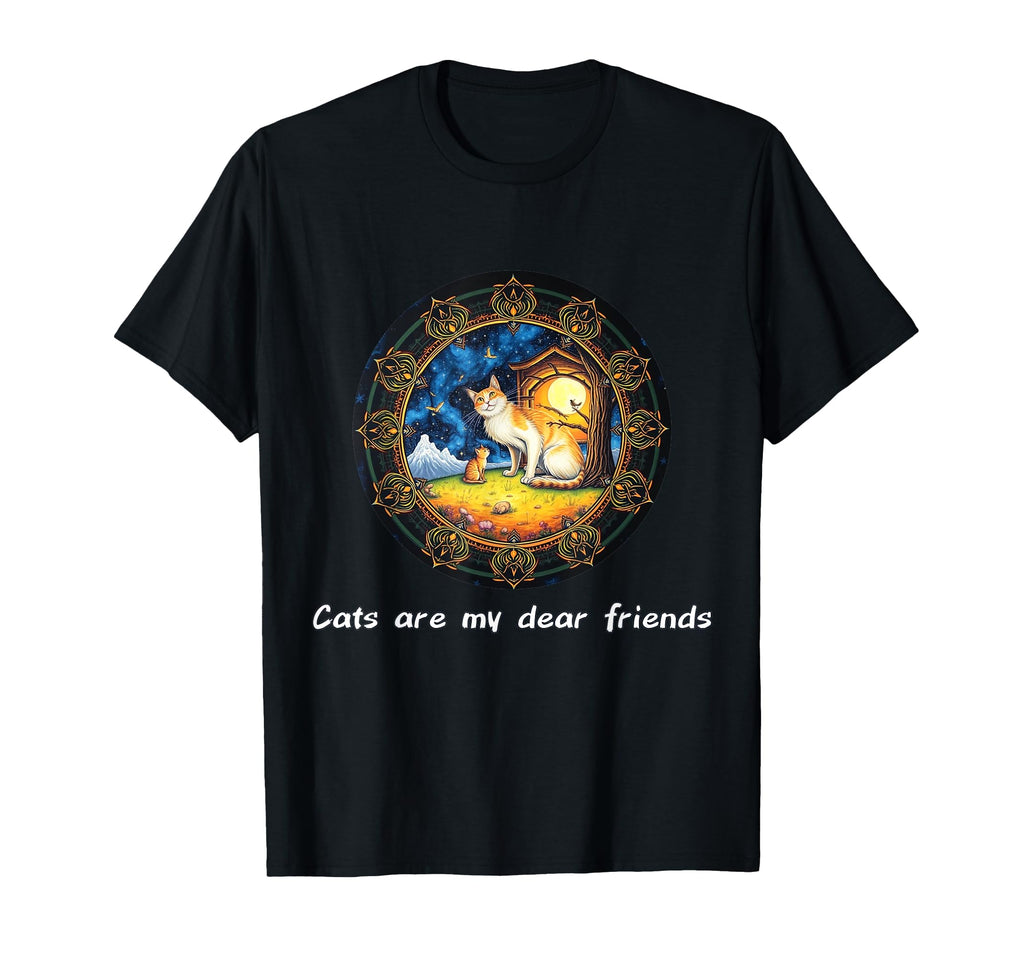 Cats Are My Best Friends Sacred T-Shirt - Minimalist Print Men Women - T-Shirt, Sweatshirt, Hoodie