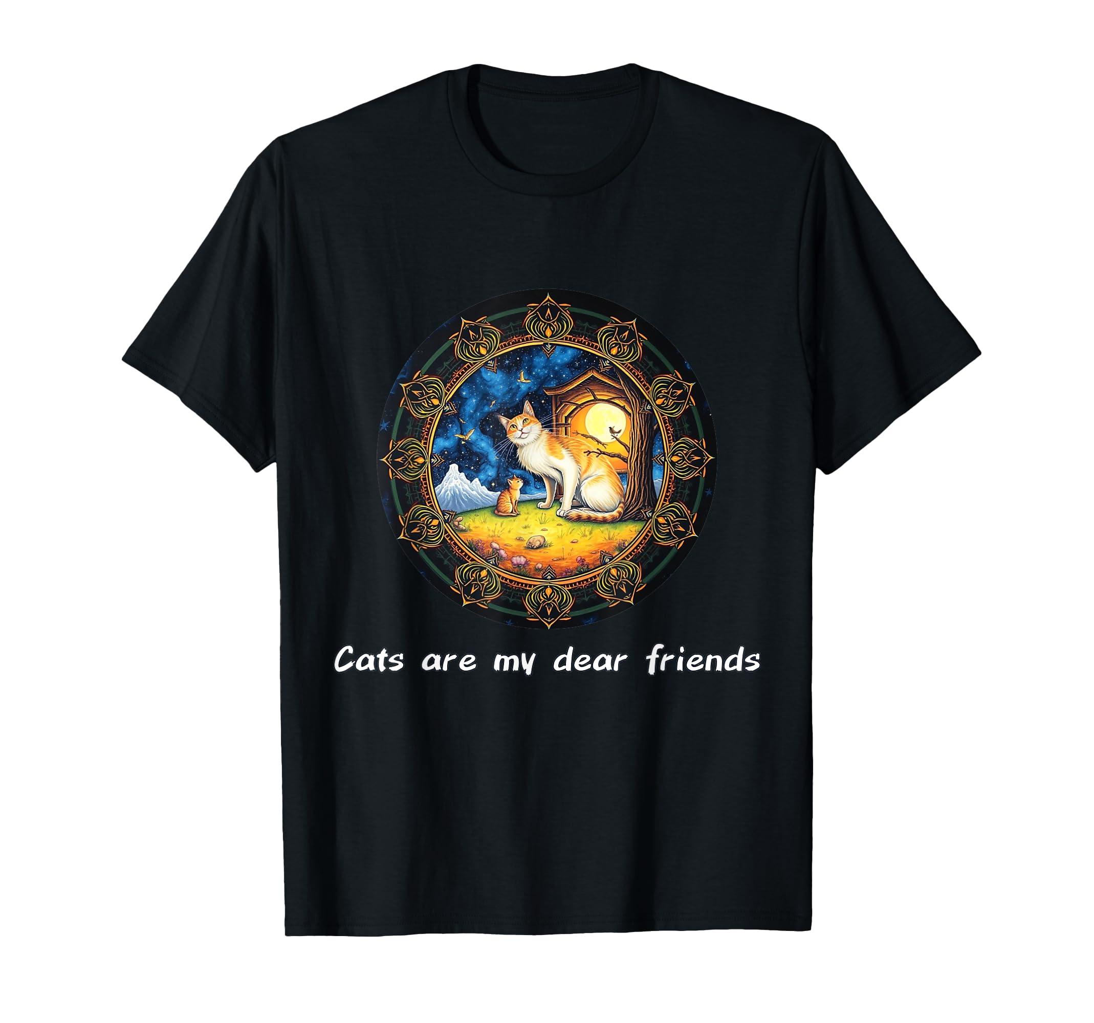 Cats Are My Best Friends Sacred T-Shirt - Minimalist Print Men Women - T-Shirt, Sweatshirt, Hoodie
