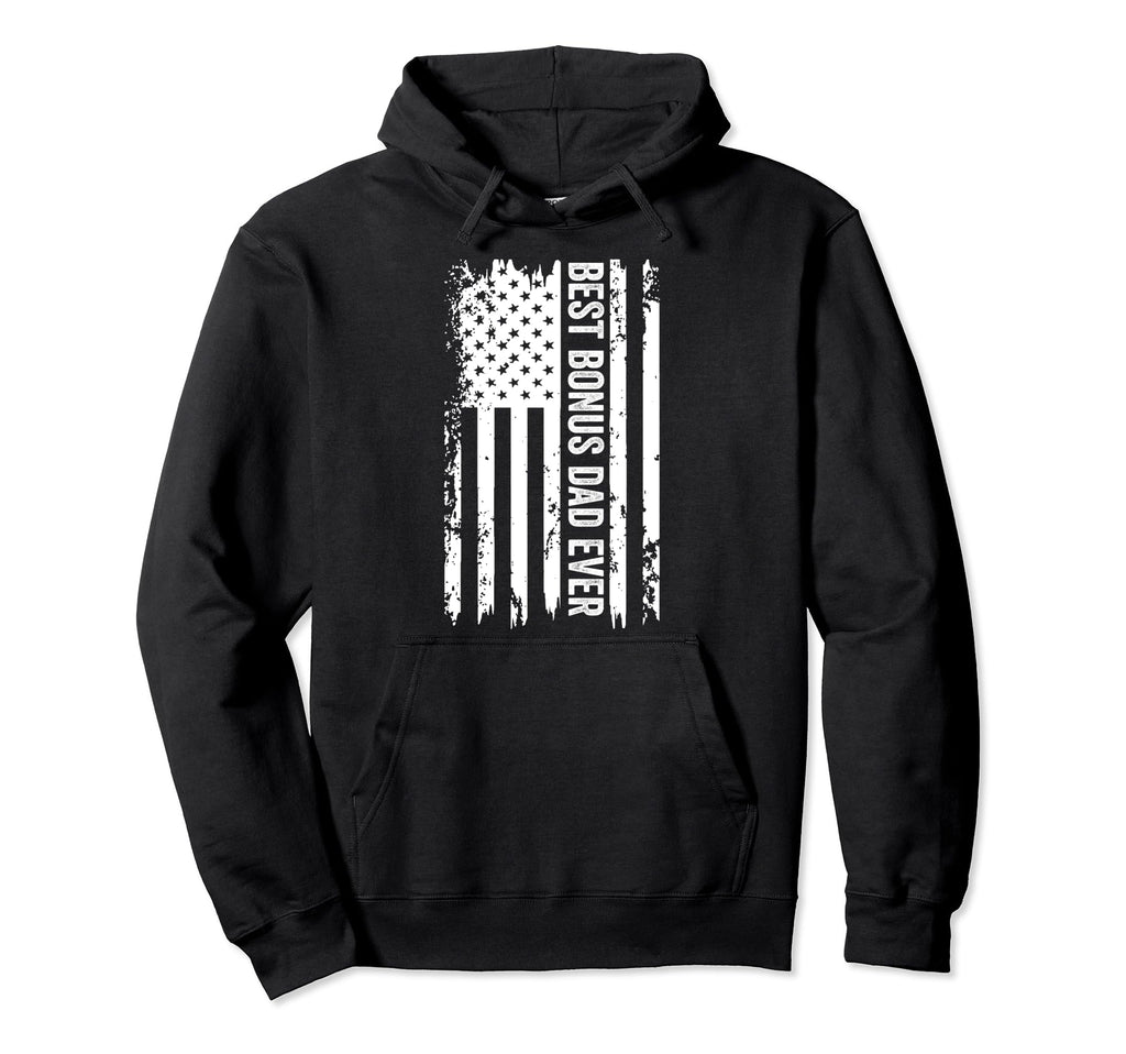Mens Step Dad Best Bonus Dad Ever Hoodie - Unique Graphic for Adults - T-Shirt, Sweatshirt, Hoodie