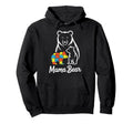 Autism Mom Autistic Child Mama Bear Hoodie - Minimalist Print for Adults - T-Shirt, Sweatshirt, Hoodie
