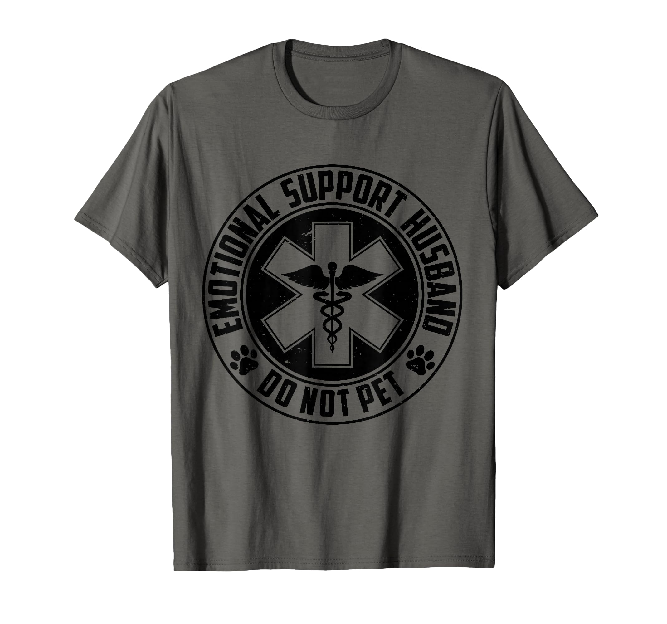 Emotional Support Husband Non Pet Couples T-Shirt - Streetwear Style Unisex - T-Shirt, Sweatshirt, Hoodie