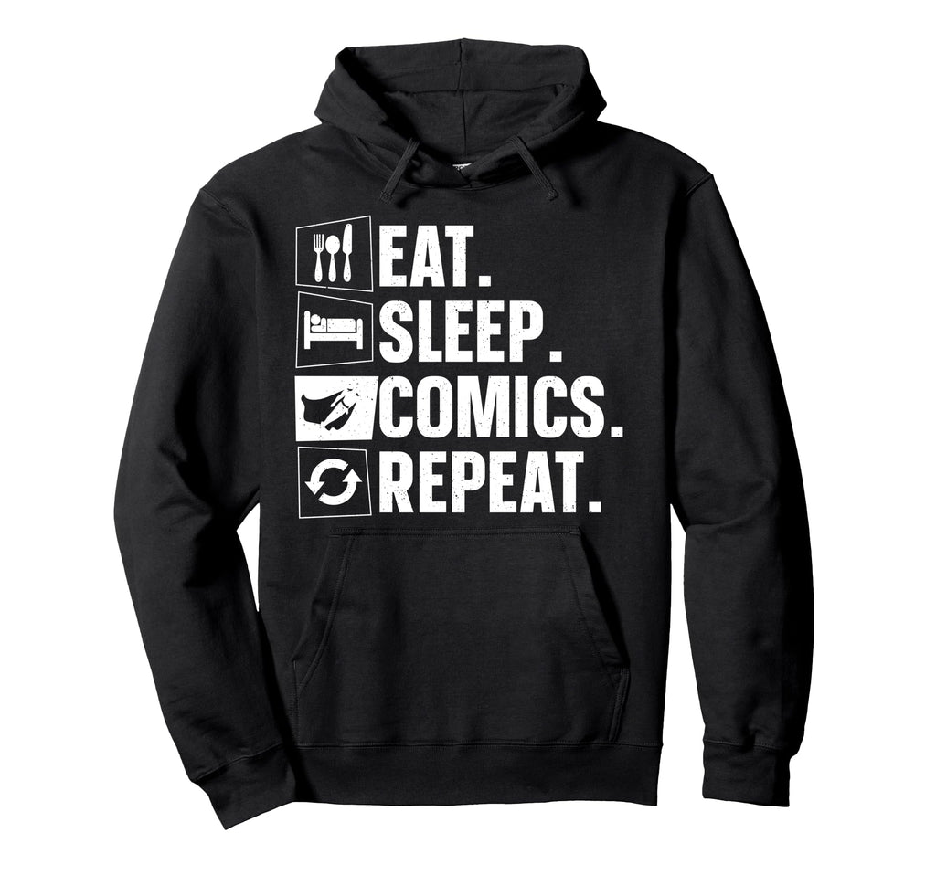 Comics Comic Book Nerd Comic Book Hoodie - Aesthetic Graphic Men Women - T-Shirt, Sweatshirt, Hoodie