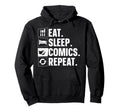 Comics Comic Book Nerd Comic Book Hoodie - Aesthetic Graphic Men Women - T-Shirt, Sweatshirt, Hoodie