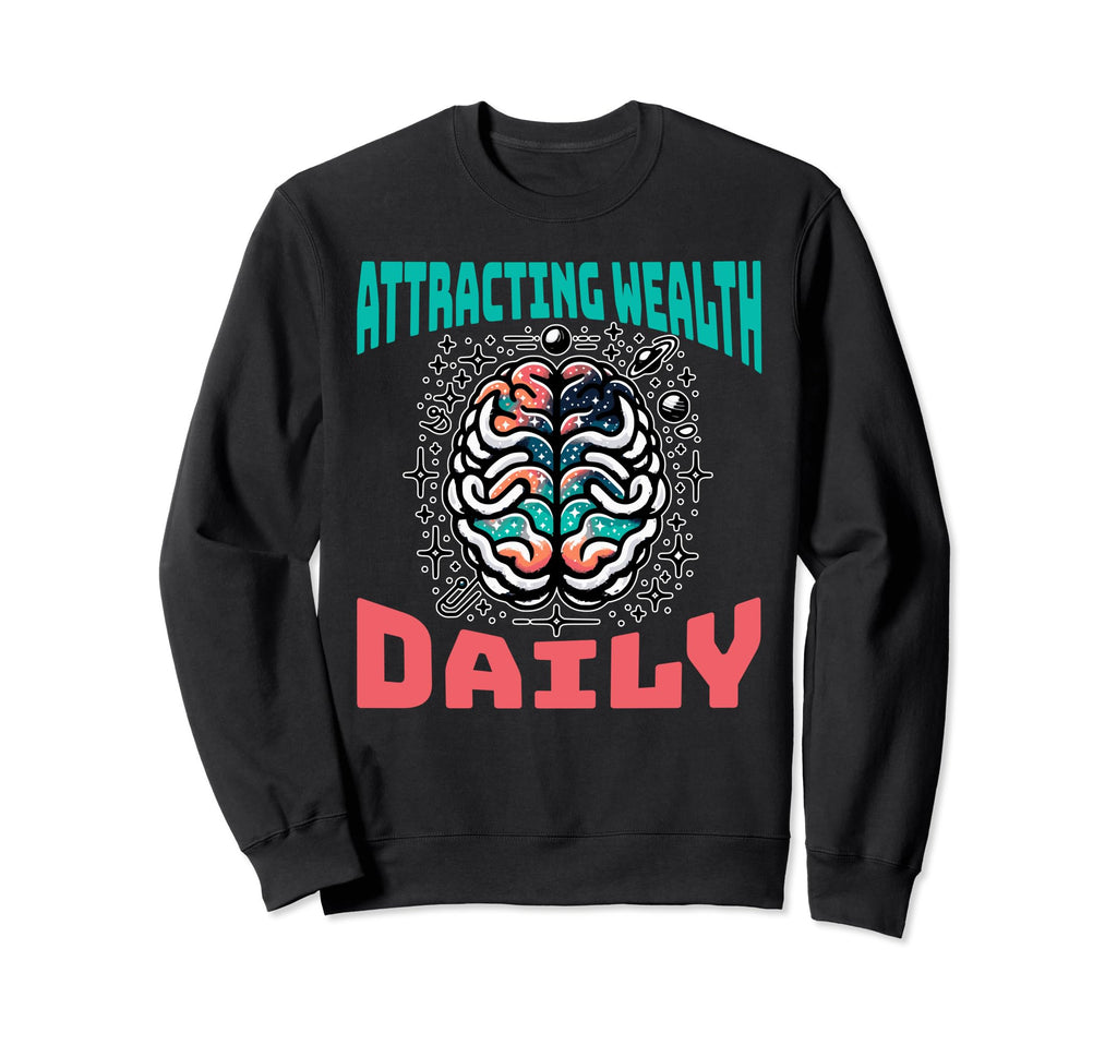 Attracting Wealth Daily Cosmic Sweatshirt - Custom Art Print for Adults - T-Shirt, Sweatshirt, Hoodie