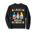 Funny Gnomies Read Books Reading Sweatshirt - Streetwear Style Men Women - T-Shirt, Sweatshirt, Hoodie