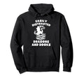 Easily Distracted Dragons And Books Dragon Hoodie - Unique Graphic Unisex - T-Shirt, Sweatshirt, Hoodie