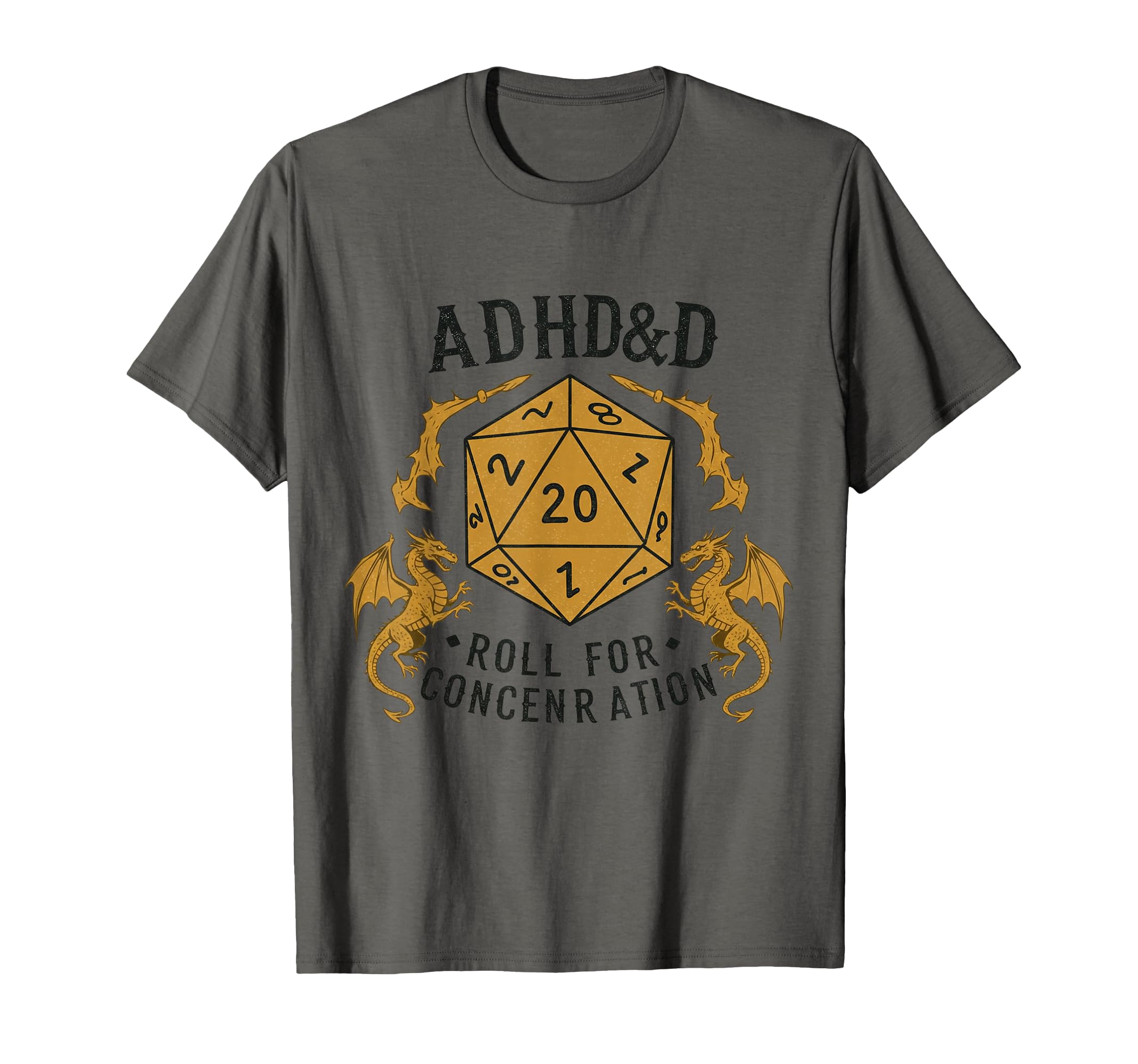 Adhd D Roll Concentration Rpg T-Shirt - Custom Art Print Men Women - T-Shirt, Sweatshirt, Hoodie