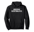 Underpaid Overstimulated Funny Gag Gift Hoodie - Streetwear Style Unisex - T-Shirt, Sweatshirt, Hoodie