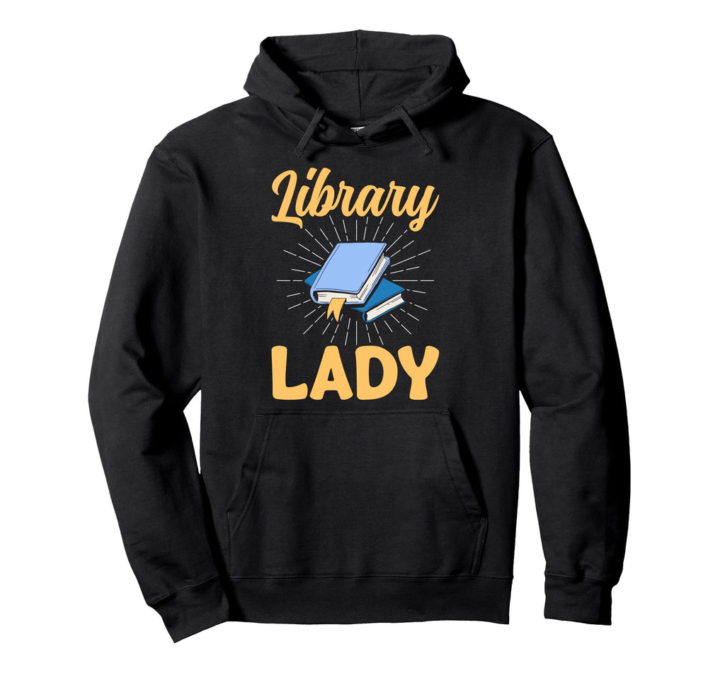 Library Lady Bibliophile Book Lover Hoodie - Aesthetic Graphic Unisex - T-Shirt, Sweatshirt, Hoodie