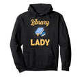 Library Lady Bibliophile Book Lover Hoodie - Aesthetic Graphic Unisex - T-Shirt, Sweatshirt, Hoodie