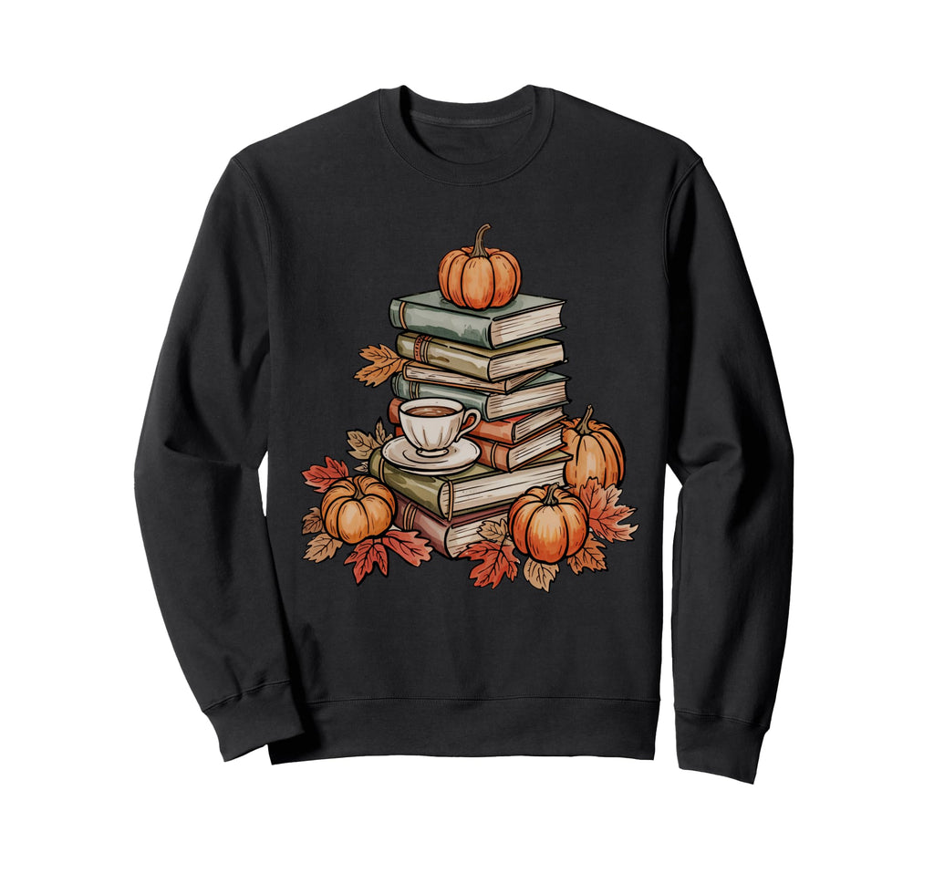 Books And Coffee Autumn Season Sweatshirt - Streetwear Style for Adults - T-Shirt, Sweatshirt, Hoodie