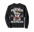 Funny Dog Cowboy Overstimulated Sweatshirt - Streetwear Style Men Women - T-Shirt, Sweatshirt, Hoodie