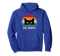 Ew People Cat Social Introvert Hoodie - Casual Everyday Wear for Adults - T-Shirt, Sweatshirt, Hoodie