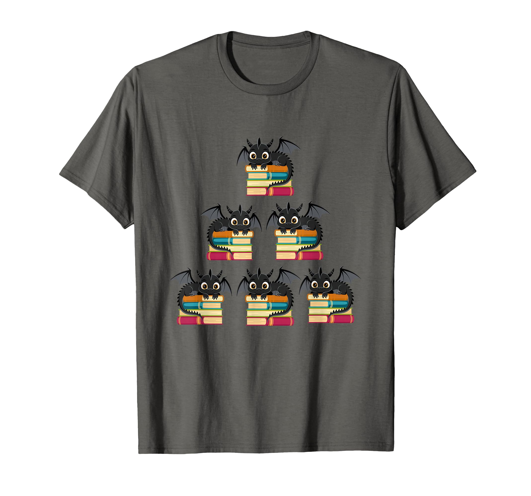 Dragons And Books Winged Dragon T-Shirt - Casual Everyday Wear Unisex - T-Shirt, Sweatshirt, Hoodie