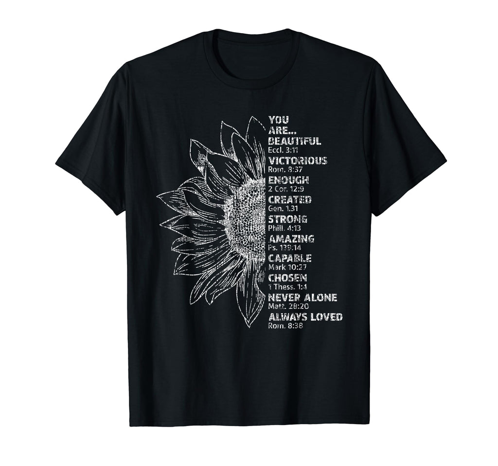 You Are Beautiful Victorious Enough T-Shirt - Unique Graphic for Adults - T-Shirt, Sweatshirt, Hoodie