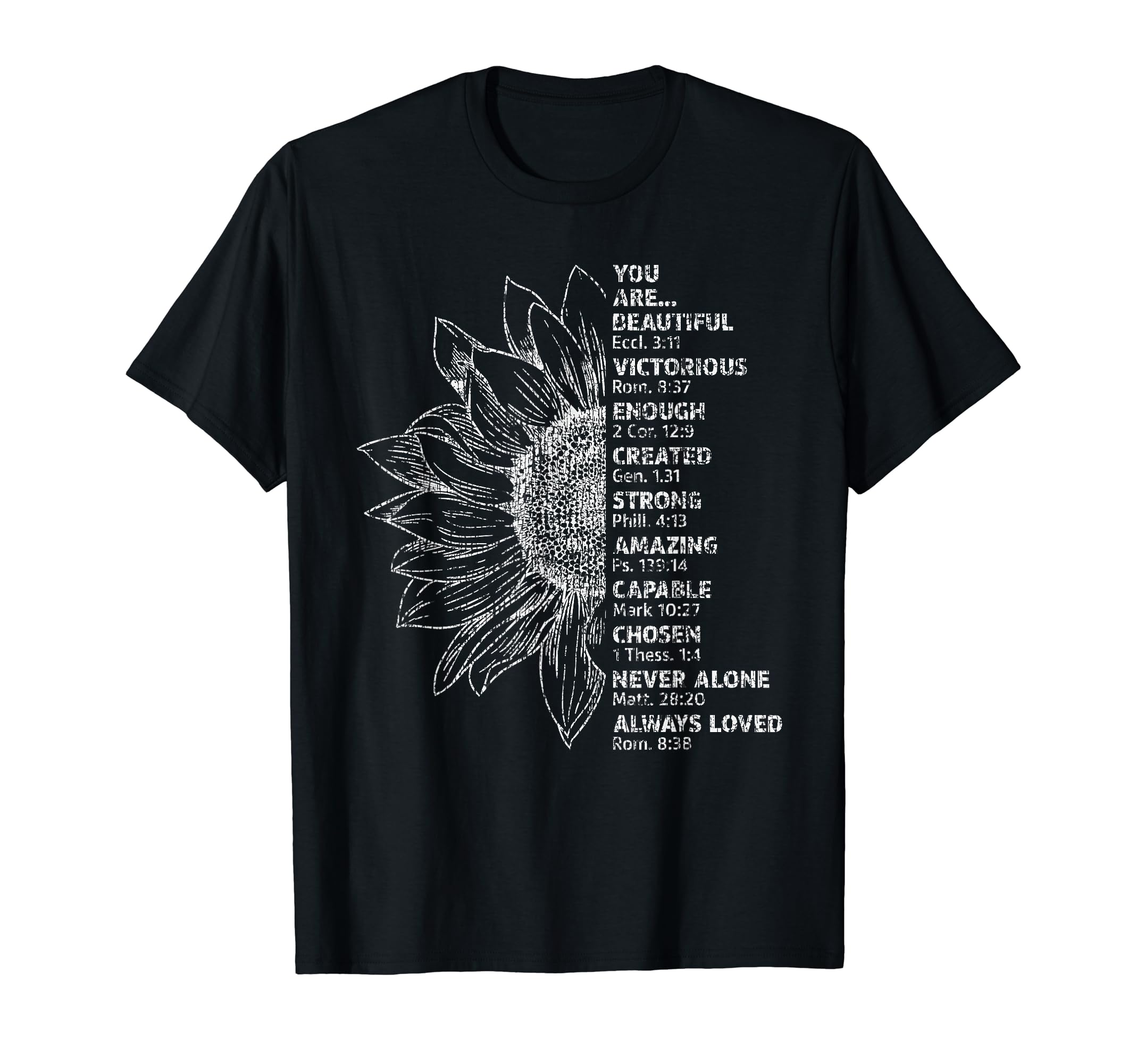 You Are Beautiful Victorious Enough T-Shirt - Unique Graphic for Adults - T-Shirt, Sweatshirt, Hoodie