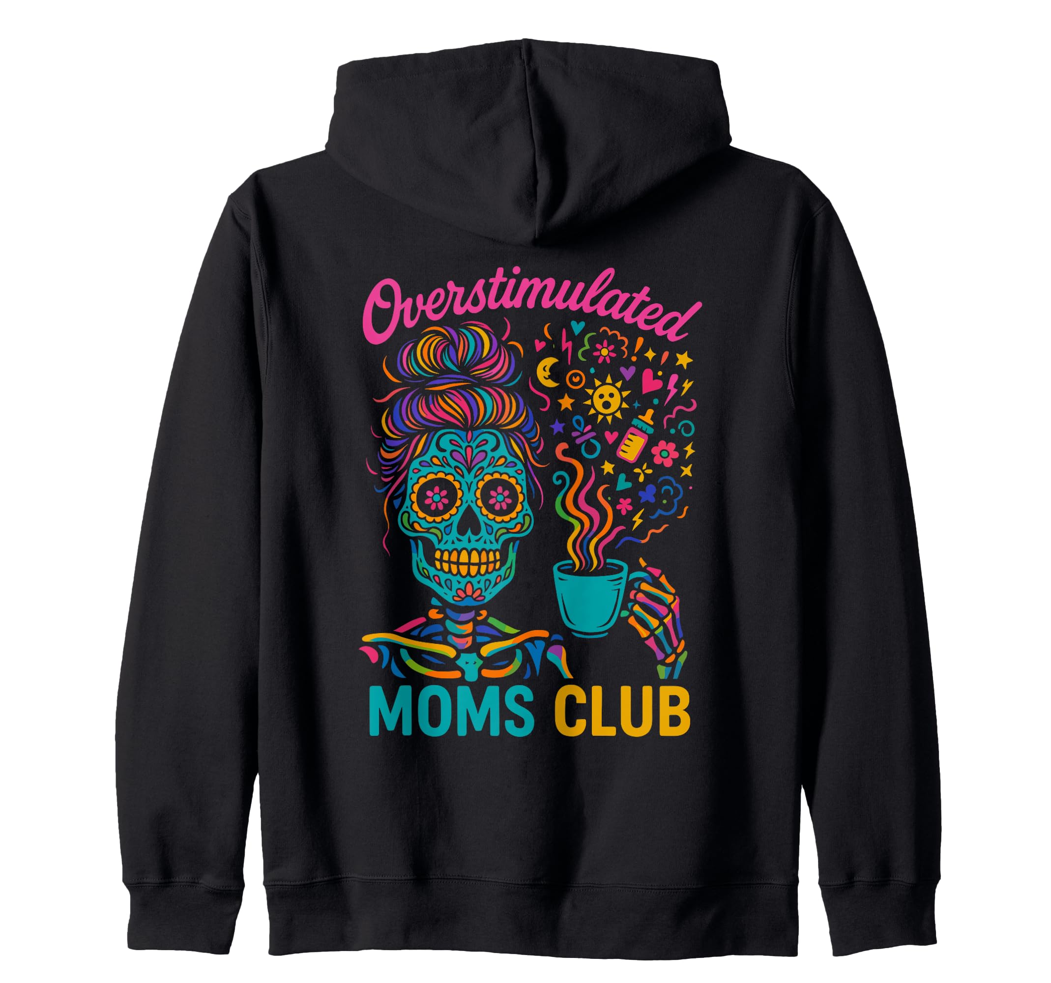 Groovy Overstimulated Moms Club T-Shirt - Graphic Print Unisex - T-Shirt, Sweatshirt, Hoodie