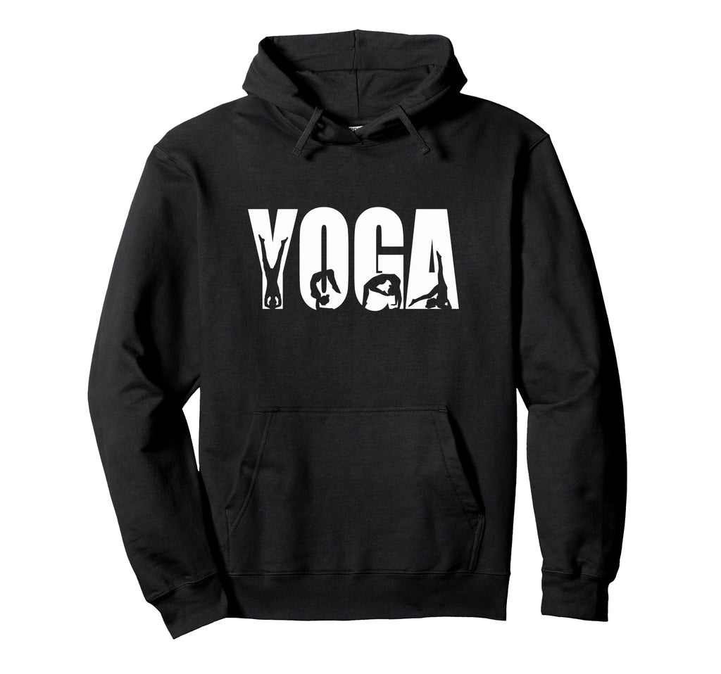 Yoga Pose Silhouettes Wellness Meditation Hoodie - Streetwear Style Unisex - T-Shirt, Sweatshirt, Hoodie