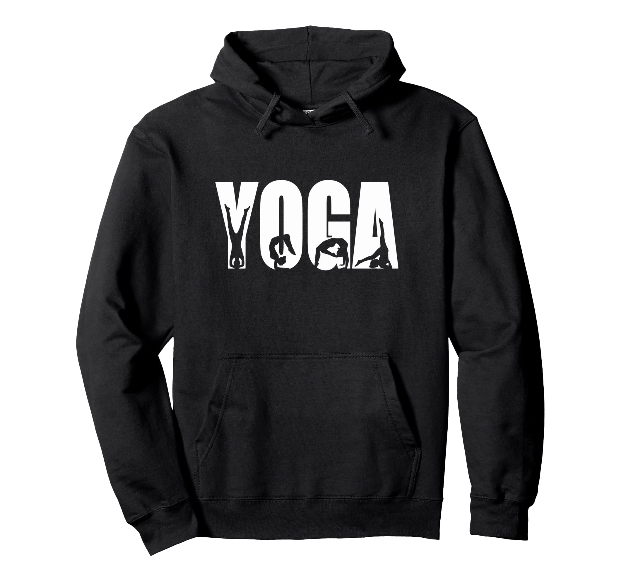 Yoga Pose Silhouettes Wellness Meditation Hoodie - Streetwear Style Unisex - T-Shirt, Sweatshirt, Hoodie