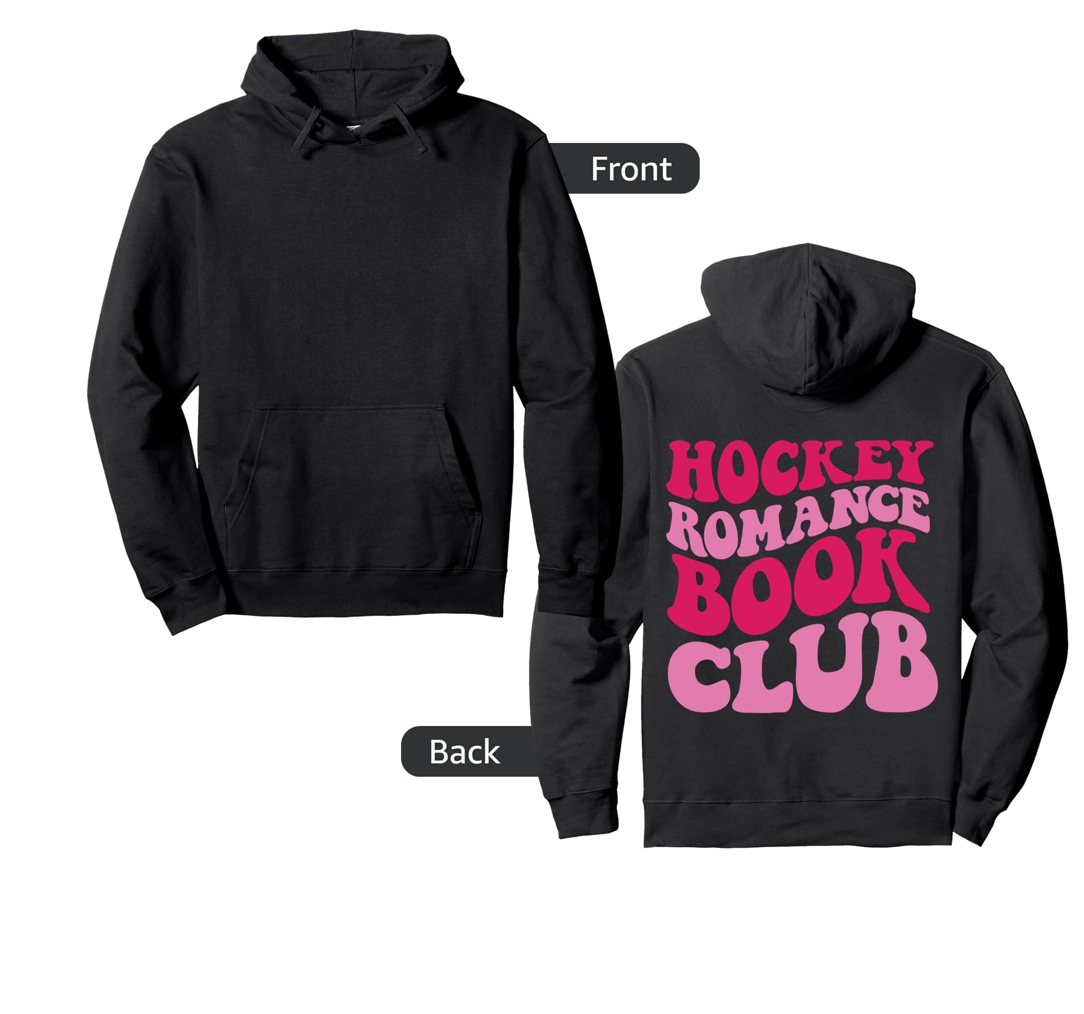 Hockey Romance Book Club Hoodie - Minimalist Print Unisex - T-Shirt, Sweatshirt, Hoodie
