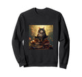 Book Nerd Cat Reading Library Sweatshirt - Aesthetic Graphic Unisex - T-Shirt, Sweatshirt, Hoodie