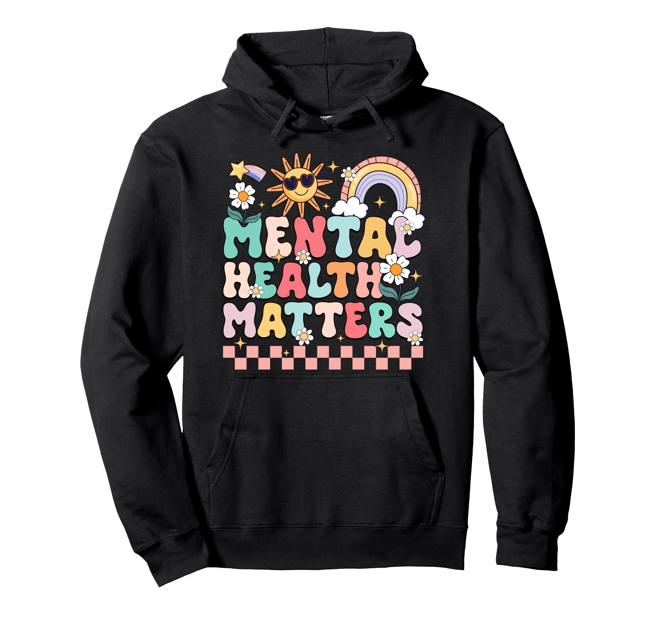 Mental Health Matters Therapy Mental Health Hoodie - Trendy Graphic Unisex - T-Shirt, Sweatshirt, Hoodie