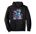 Dragons And Books Dragon Reading Hoodie - Fun Novelty Design Men Women - T-Shirt, Sweatshirt, Hoodie