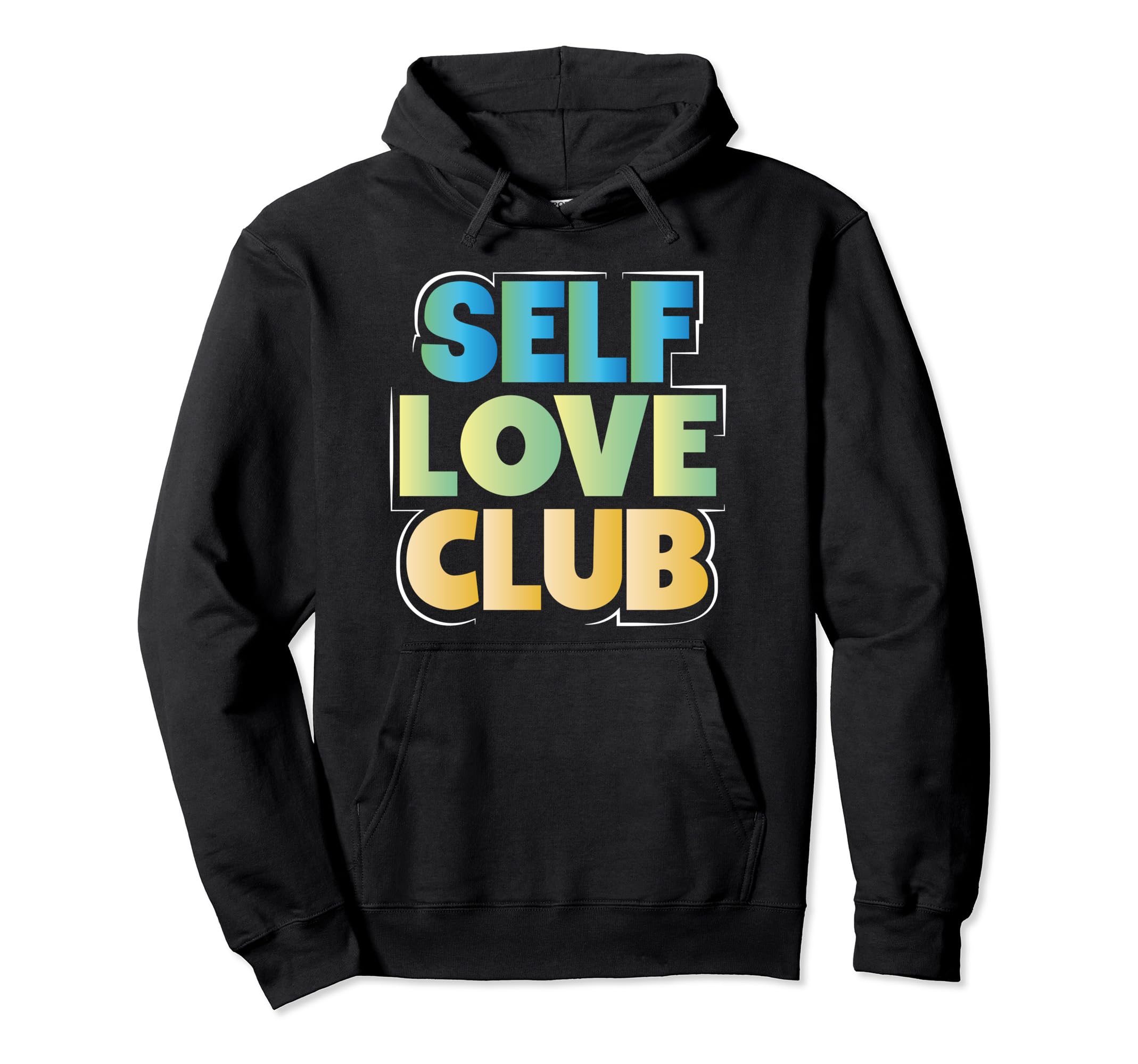 Self Love Club Motif Hoodie - Unique Graphic Men Women - T-Shirt, Sweatshirt, Hoodie