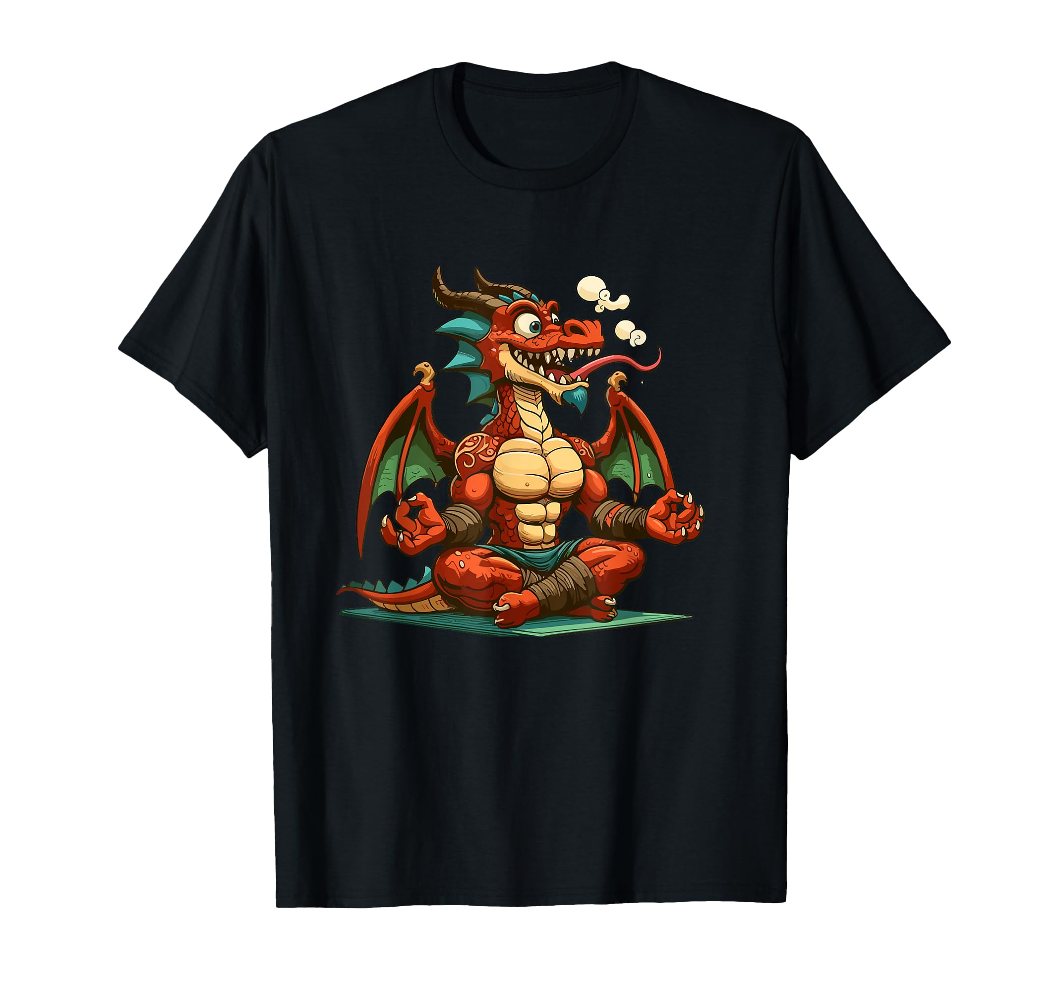 Meditation Dragon Yoga Pose Relaxing T-Shirt - Aesthetic Graphic Unisex - T-Shirt, Sweatshirt, Hoodie