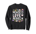 Protest Peace Love Floral Sweatshirt - Casual Everyday Wear for Adults - T-Shirt, Sweatshirt, Hoodie