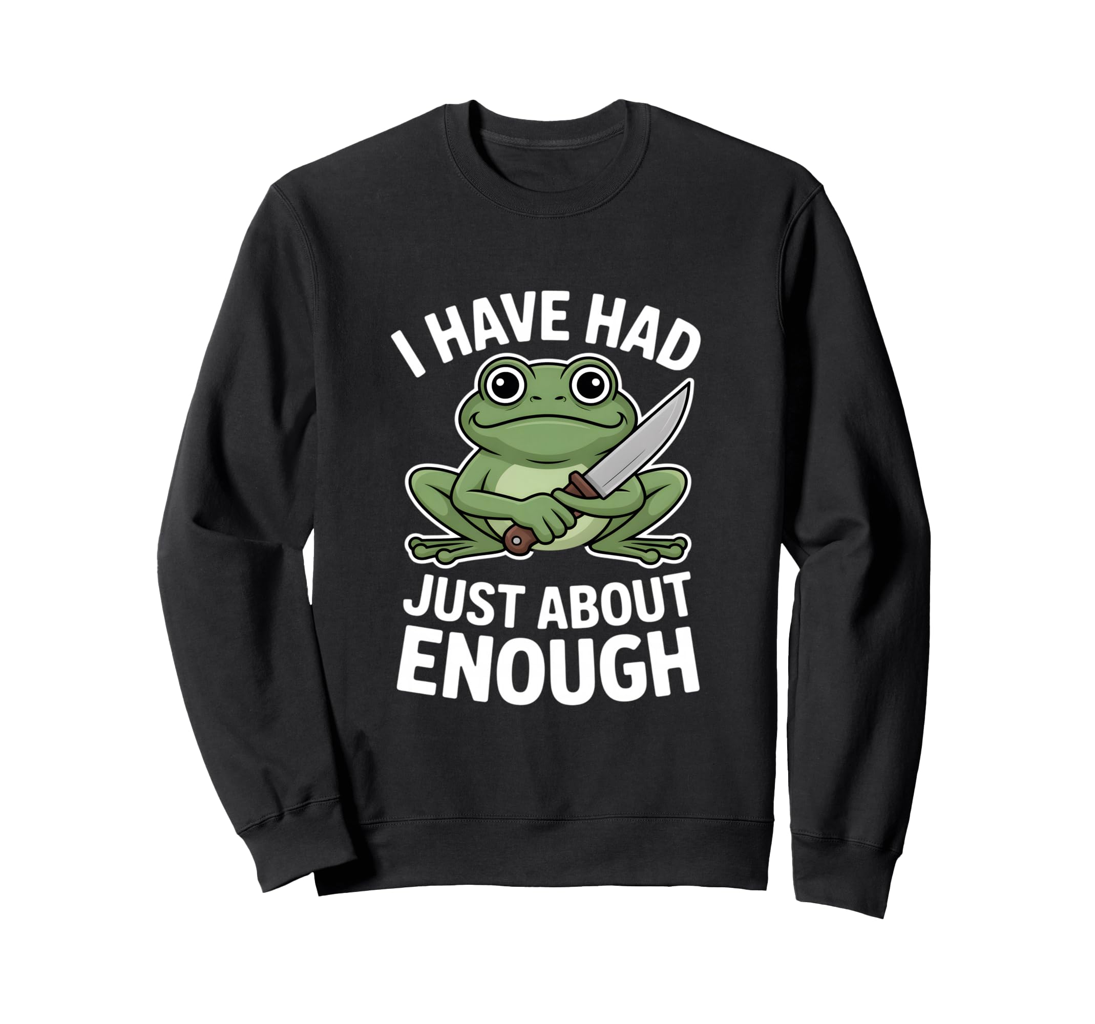 Funny Angry Frog I Have Had Just Sweatshirt - Streetwear Style Men Women - T-Shirt, Sweatshirt, Hoodie