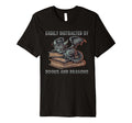 Easily Distracted Books And Dragons T-Shirt - Unique Graphic for Adults - T-Shirt, Sweatshirt, Hoodie