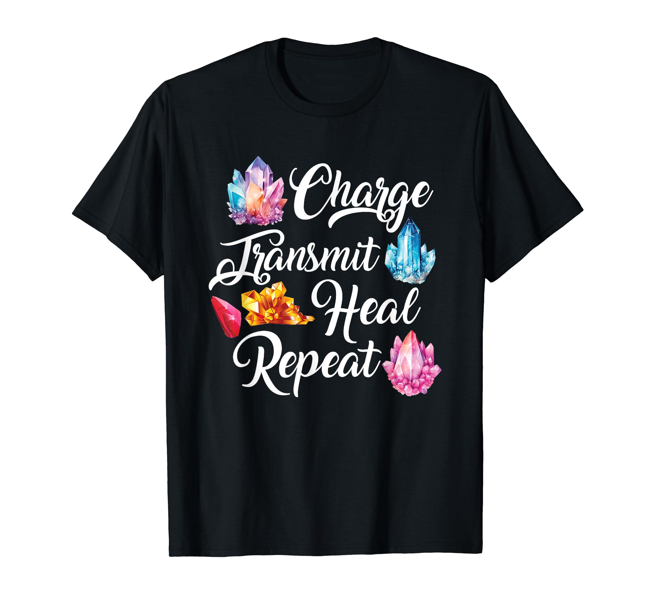 Funny Gemstone Chakra Healer Spiritual T-Shirt - Trendy Graphic for Adults - T-Shirt, Sweatshirt, Hoodie